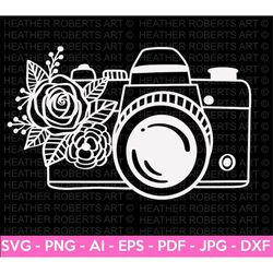 Custom Order - Camera SVG, Photographer SVG, Photography SVG, Floral, Photo Taking svg, Cut File for Cricut