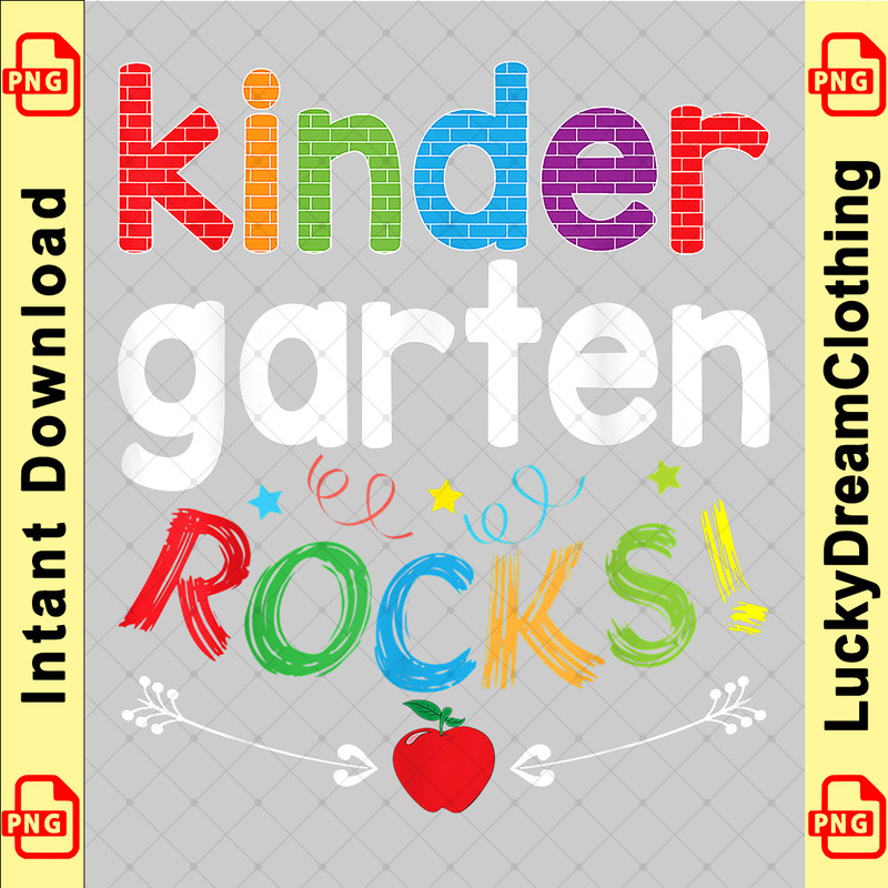 Kindergarten Rocks Back To School Kid Teacher Student Team copy.png