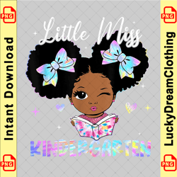 little miss kindergarten back to school shirts black girls