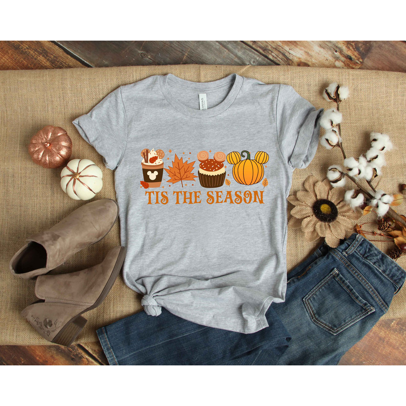 Tis The Season Shirt, Fall Pumpkin Shirt, Fall Coffee Shirt, Cute Pumpkin Shirt, Women Fall, Fall Season Shirts, Autumn Shirt, Holiday Shirt - 3.jpg