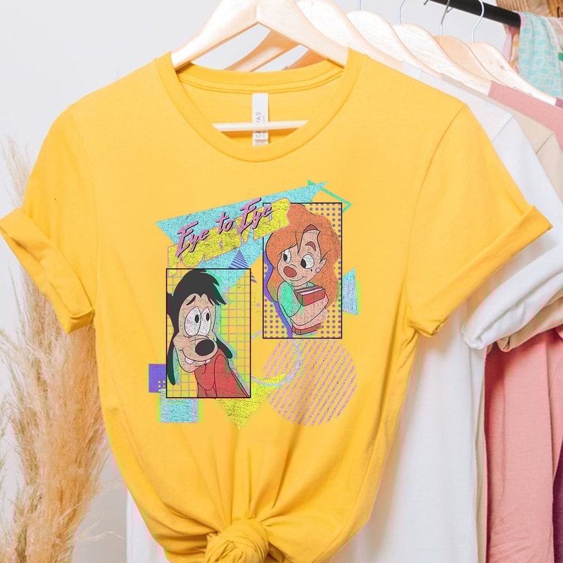 Disney A Goofy Movie Max & Roxanne Eye To Eye Forever T-Shirt, Magic Kingdom, Disneyland Family Trip Vacation 2023 Gift Unisex T-shirt Kid - 1.jpg