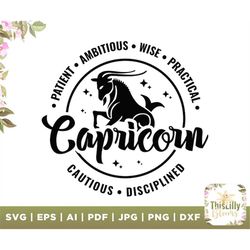 capricorn svg, capricorn astrological sign, digital download, horoscope svg, zodiac signs svg, perfect for t-shirts, mug