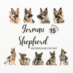 german shepherd png | dog png | german shepherd art | cute dog clipart | dog portrait | dog watercolor | puppy images |