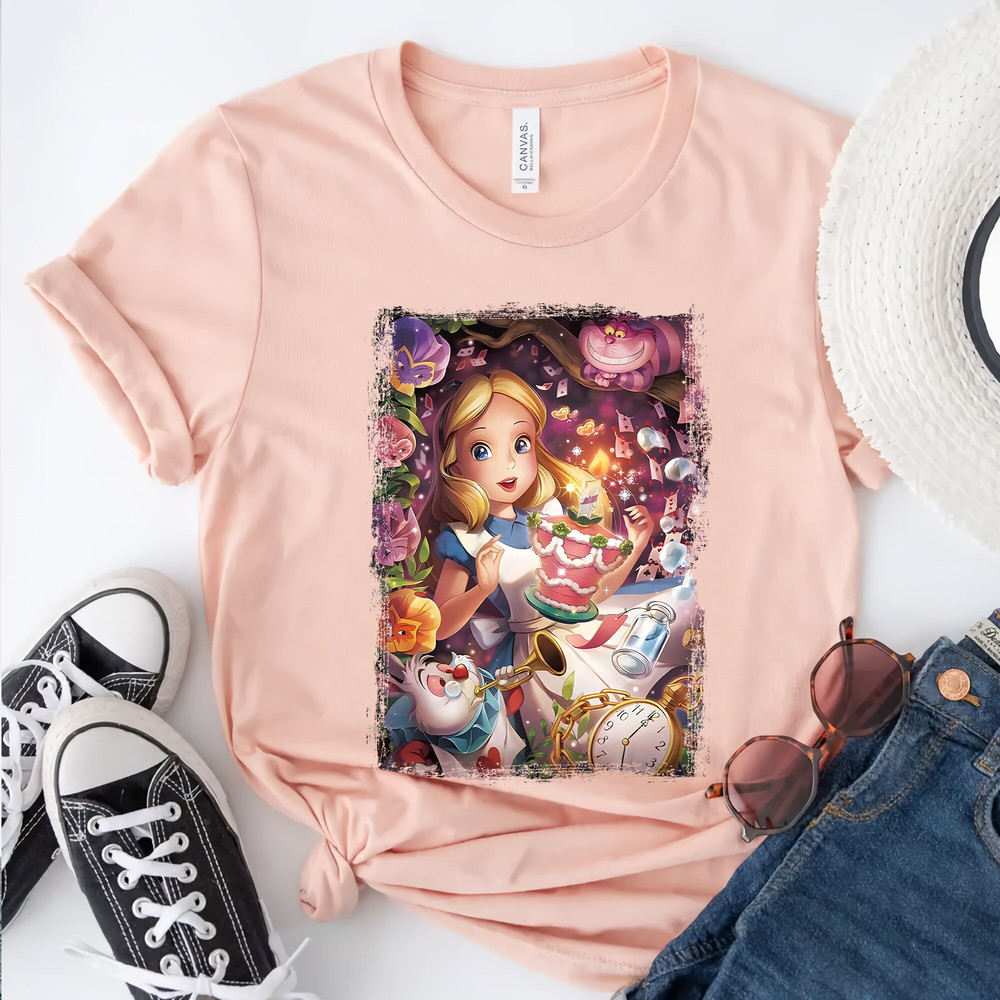 Disney Vintage Alice in Wonderland Shirt, Vintage Disney Shirt, Alice Shirt, Alice in Wonderland Tee,Disney Family Shirts,Disney World Shirt - 2.jpg