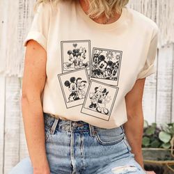 disneyworld 2023 mickey polaroid shirt, mickey and friends shir