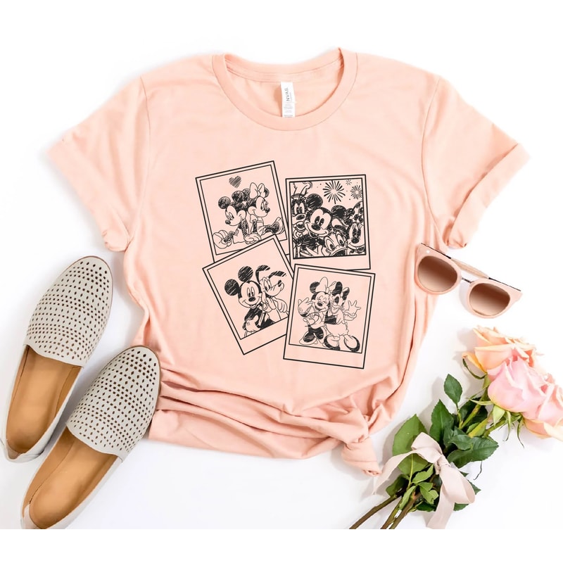 Disneyworld 2023 Mickey Polaroid Shirt, Mickey and Friends Shirt, Disneyland Shirt, Disneyworld Shirt,Disney Family Shirt,Retro Mickey Shirt - 3.jpg