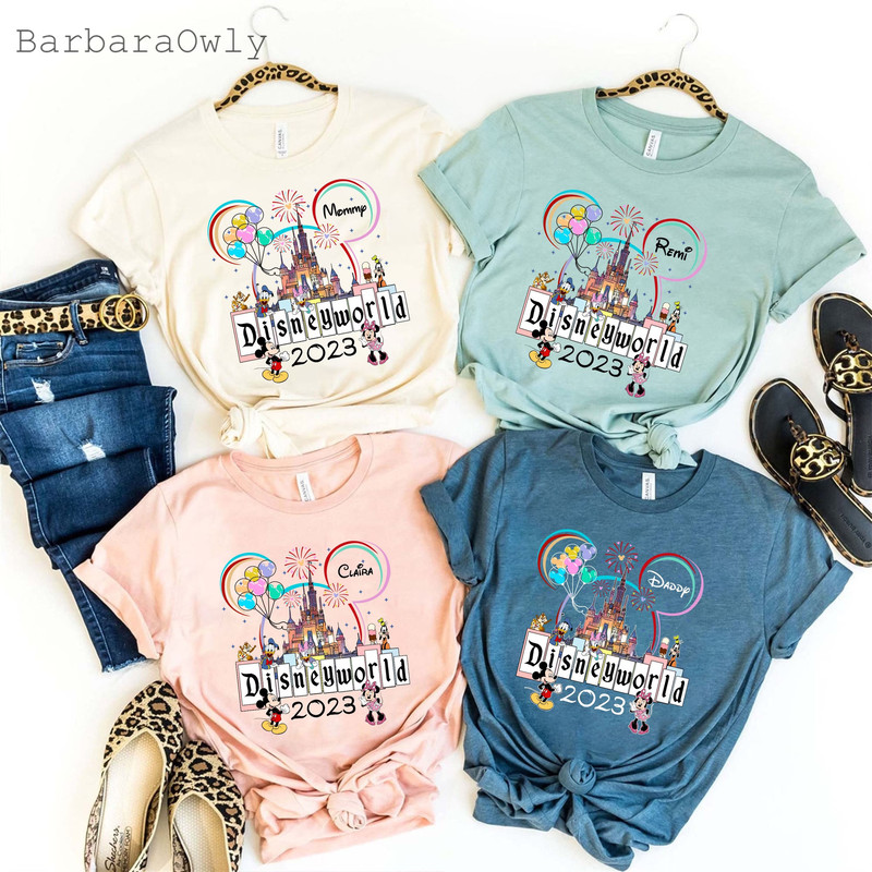 Disneyworld Custom Shirts, Disney Trip 2023, Disney Family Shirts With Custom Names, Disney Kids' Shirts, Disney Family Matching Shirt - 1.jpg
