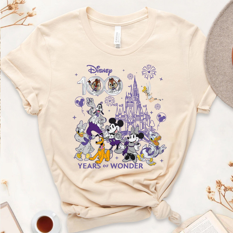Mickey and Friends Disney 100 Years Of Wonder Shirt, Walt Disney T-shirt, Disneyland 2023 Trip 100th Anniversary, Disney Family Shirt - 2.jpg