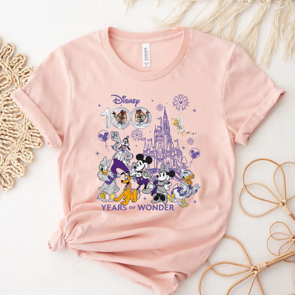 Mickey and Friends Disney 100 Years Of Wonder Shirt, Walt Disney T-shirt, Disneyland 2023 Trip 100th Anniversary, Disney Family Shirt - 4.jpg