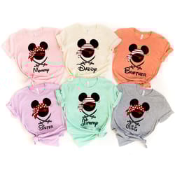 mickey and minnie pirates matching family shirts, disney pirate
