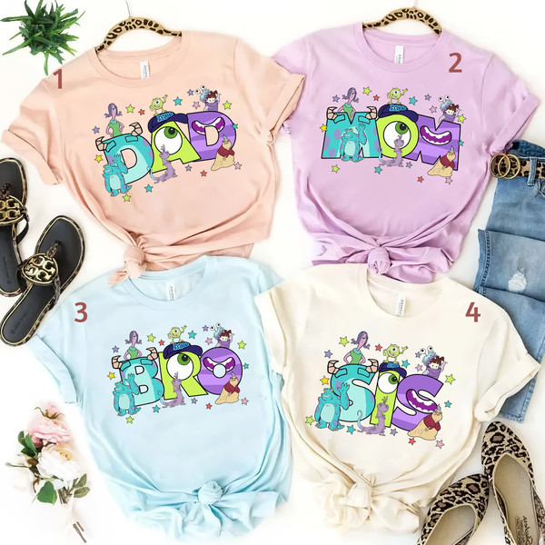 Personalized Monsters Inc Birthday Shirts, Monsters Inc Family Matching Shirts, Disney Birthday Trip Shirt, Mike And Sully Birthday Shirt - 1.jpg