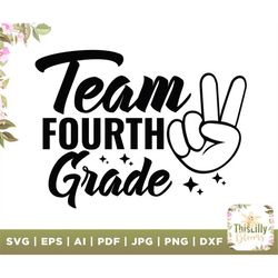 team fourth grade svg, 4th grade squad svg, fourth grade svg, first day of school svg, back to school svg, teacher shirt
