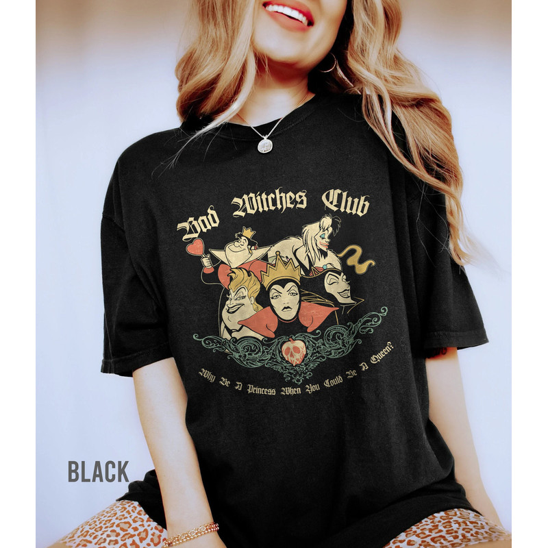 Retro Disney Villains Characters Maleficent Ursula Evil Queen Hades Shirt, Villians Disney, Bad Bitches Club Shirt, Villains Disney Shirt - 1.jpg