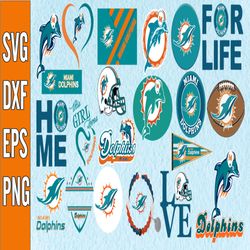 Bundle 22 Files Miami Dolphins Football team Svg, Miami Dolphins Svg, NFL Teams svg, NFL Svg, Png, Dxf, Eps, Instant Dow