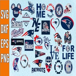 Bundle 30 Files New England Patriots Football team Svg, New England Patriots svg, NFL Teams svg, NFL Svg, Png, Dxf, Eps,