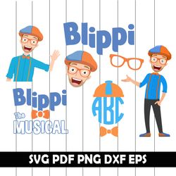 blippi svg, blippi eps, blippi png, blippi dxf, blippi clipart, blippi digital clipart, blippi scrapbook digital file
