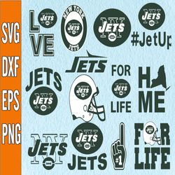Bundle 13 Files New York Jets Football team Svg, New York Jets Svg, NFL Teams svg, NFL Svg, Png, Dxf, Eps, Instant Downl