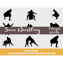 sumo wrestling svg bundle, silhouette svg, svg files for cricut, sumo svg, wrestling clipart