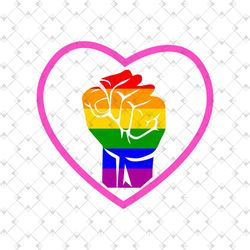 gay pride raised fist svg, lgbt svg, rainbow svg, gay svg, gay fist hand pride symbol svg, fist svg, rainbow fist svg, g