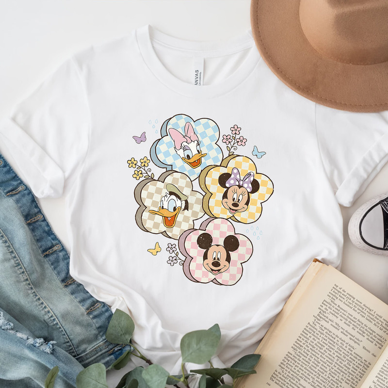 Spring Mouse Friends Shirt, Mickey Mouse Shirt, Mickey Minnie Donal Daisy Shirts, Disney Matching Tee,Disney Trip Shirt, Floral Mickey Shirt - 2.jpg