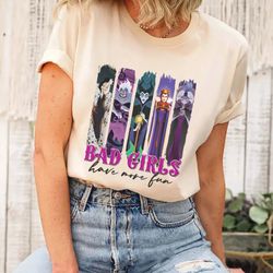 villians disney bad girls have more fun tshirt, maleficent evil