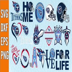 Bundle 17 Files Tennessee Titans Football team Svg, Tennessee Titans Svg, NFL Teams svg, NFL Svg, Png, Dxf, Eps, Instant