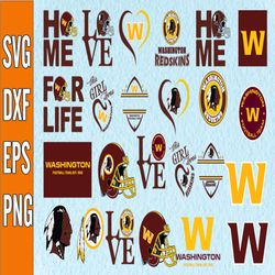 Bundle 24 Files Washington Football Team Svg, washington Svg, NFL Teams svg, NFL Svg, Png, Dxf, Eps, Instant Download