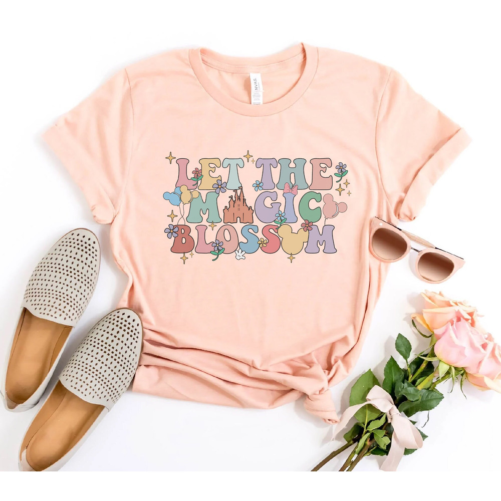 Vintage Disney Let The Magic Blossom Shirt, Floral Disney Epcot International Flower and Garden Festival 2023, Epcot Center Tee,Mickey Shirt - 1.jpg