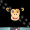Monkey Face Costume Cute Easy Animal Halloween Gift png, sublimation.jpg