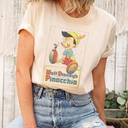 vintage pinocchio shirt, pinocchio t-shirt, jiminy cricket shir