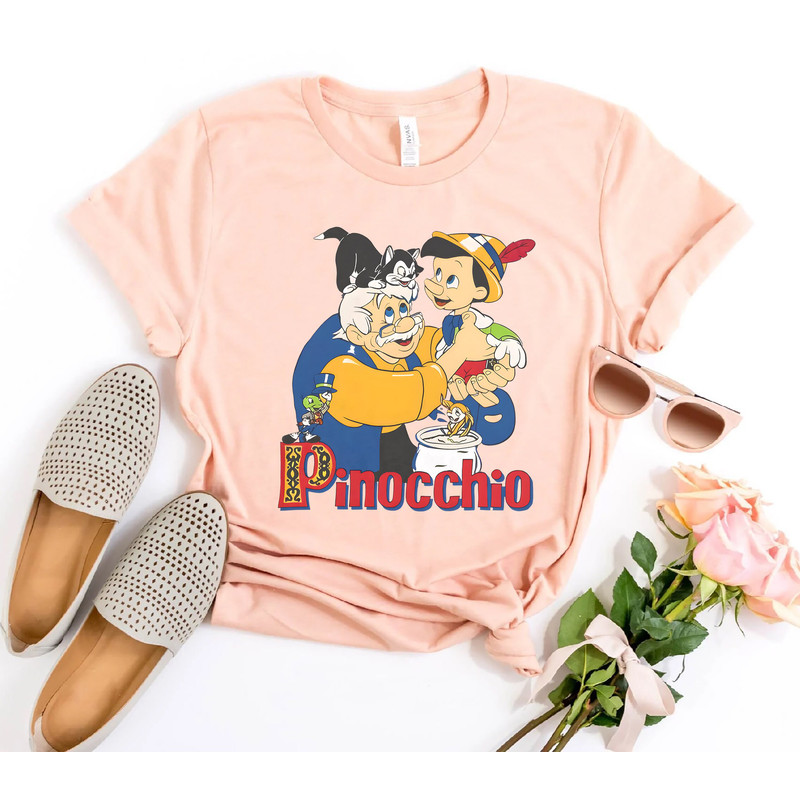 Vintage Pinocchio Shirt, Pinocchio T-Shirt, Jiminy Cricket Shirt, Magic Kingdom Shirt, Pinocchio Disney Shirt, Disney Father's Day Shirt - 2.jpg