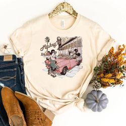 vintage retro disney world shirt,  mickey & minnie shirt, micke