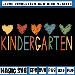 heart kindergarten svg, kindergarten student svg, first day of school svg, back to school png, digital download