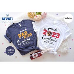 proud family of 2023  graduate shirt, custom photo graduation tees, graduation family matching shirt, class of 2023 fami