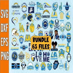 Bundle 65 Files Los Angeles Chargers Football Team Svg, Los Angeles Chargers svg, NFL Teams svg, NFL Svg, Png, Dxf, Eps,