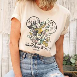 vintage walt disney world est 1971 shirt, mickey and friend shi