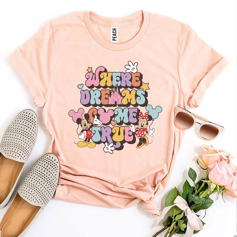 Where Dreams Come True Disney Shirt, Disney Aesthetic shirt, Colorful Vacay shirt, Disneyworld Shirt,Disney Family Shirts, Mickey And Co - 3.jpg