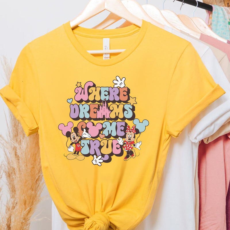 Where Dreams Come True Disney Shirt, Disney Aesthetic shirt, Colorful Vacay shirt, Disneyworld Shirt,Disney Family Shirts, Mickey And Co - 4.jpg