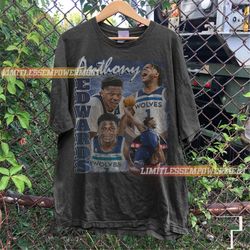 anthony edwards shirt, basketball shirt, classic 90s graphic tee, unisex, vintage bootleg, gift, retro