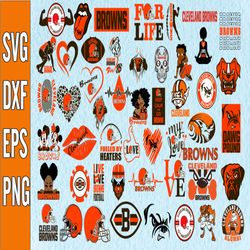 Bundle 50 Files Cleveland Browns Football Teams Svg, Cleveland Browns svg, NFL Teams svg, NFL Svg, Png, Dxf, Eps, Instan