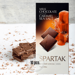 "Spartak" milk chocolate with salted caramel 10pcs/33.51oz (950g)