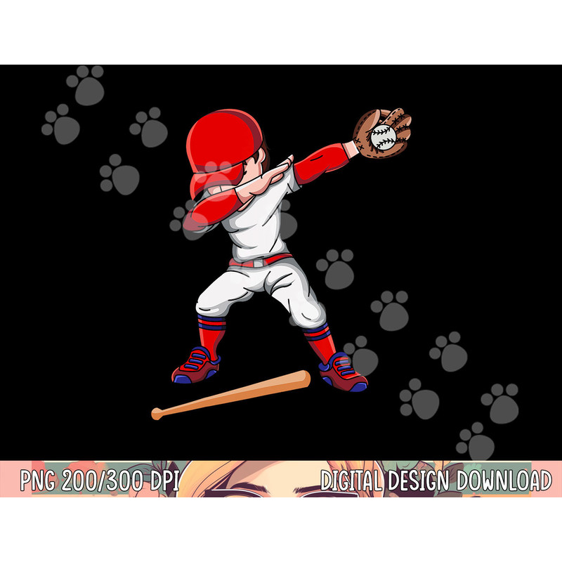 Baseballer Sports Athlete Dabbing Baseball Player png, sublimation copy.jpg