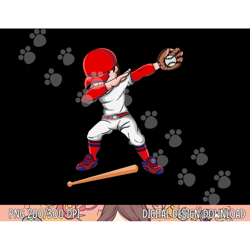 Baseballer Sports Athlete Dabbing Baseball Player png, sublimation copy.jpg
