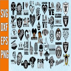 Bundle 50 Files Las Vegas Raiders Football Teams Svg, Las Vegas Raiders svg, NFL Teams svg, NFL Svg, Png, Dxf, Eps, Inst