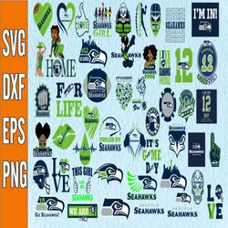 Bundle 50 Files Seattle Seahawks Football Teams Svg, Seattle Seahawks svg, NFL Teams svg, NFL Svg, Png, Dxf, Eps, Instan
