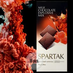 "Spartak" milk chocolate with Flash caramel explosion 10pcs/33.51oz (950g)