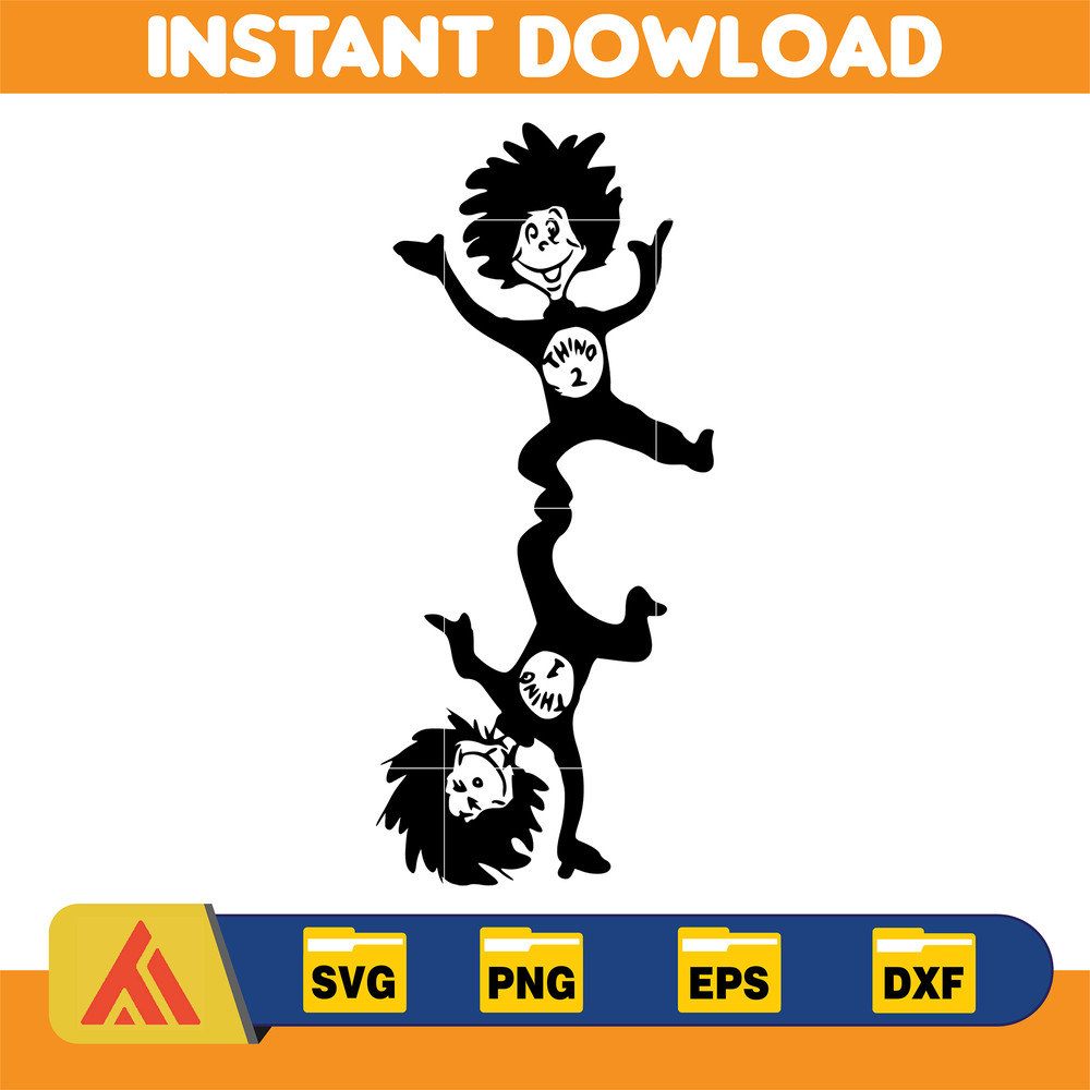 Dr Seuss Svg Layered Item, Dr. Seuss Quotes Cat In The Hat Svg Clipart, Cricut, Digital Vector Cut File, Cat And The Hat (52).jpg