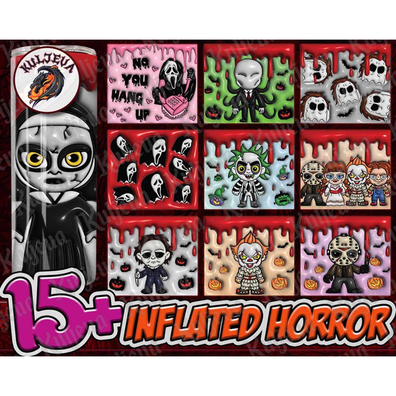 15+ Inflated Horror 20 oz Skinny Tumbler 4.99.jpg