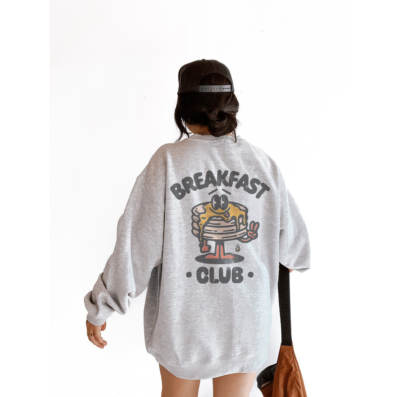 Breakfast Club Sweatshirt, Trendy y2k aesthetic Crewneck sweatshirt, vintage inspired retro sweatshirt - 1.jpg