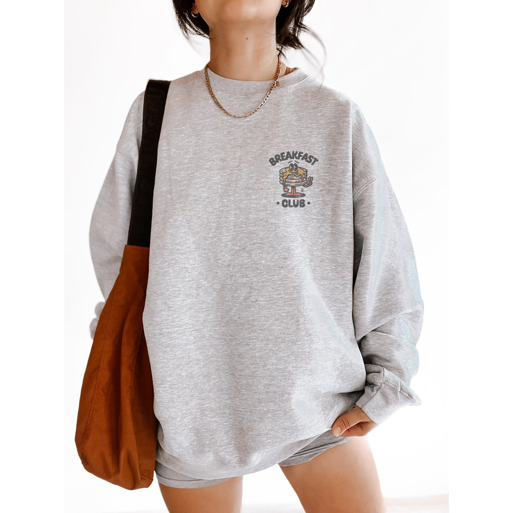 Breakfast Club Sweatshirt, Trendy y2k aesthetic Crewneck sweatshirt, vintage inspired retro sweatshirt - 3.jpg